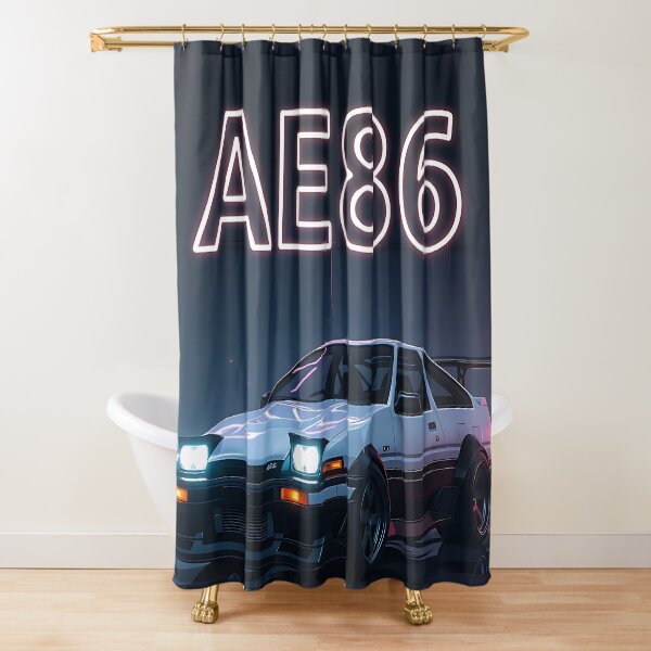 Item preview, Neon Art: Black/White Toyota AE 86, Lettering Red, Blue designed and sold by Salimgor Hangaround Music.