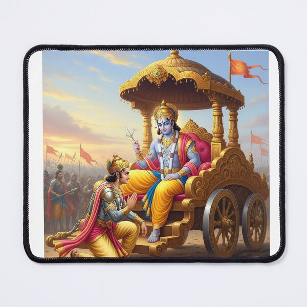 Item preview, Divine Guidance: Krishna and Arjuna at Kurukshetra designed and sold by KanishakJha.