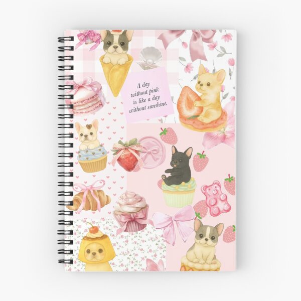 Item preview, Sweet-Pink Frenchie Dessert Collage designed and sold by LAZYFREN.