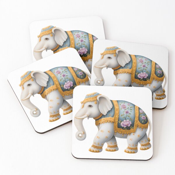 Item preview, Gajraj – Pichwai Elephant with Floral Patterns designed and sold by Asapusri.