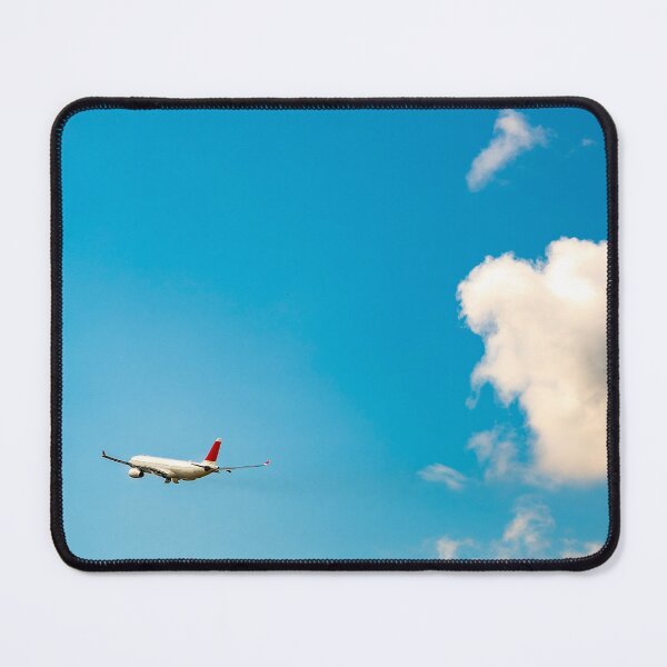 Item preview, Passenger Airplane Flying Against Blue Sky and Clouds designed and sold by Mats Silvan.