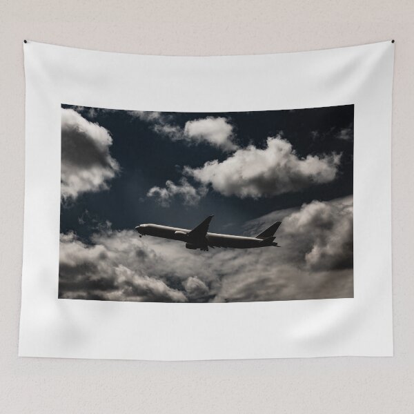 Item preview, Passenger Airplane Flying Against Blue Sky and Clouds designed and sold by Mats Silvan.
