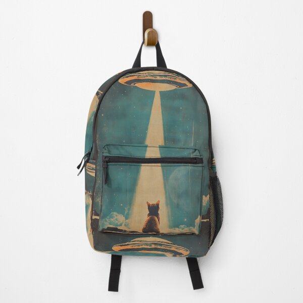Item preview, Funny Retro Cat Lovers Alien Spaceship designed and sold by SecretDicer.