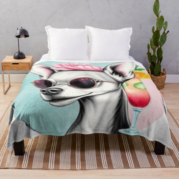 Item preview, Chihuahua Diva with Tropical Drink designed and sold by Iuqiune.