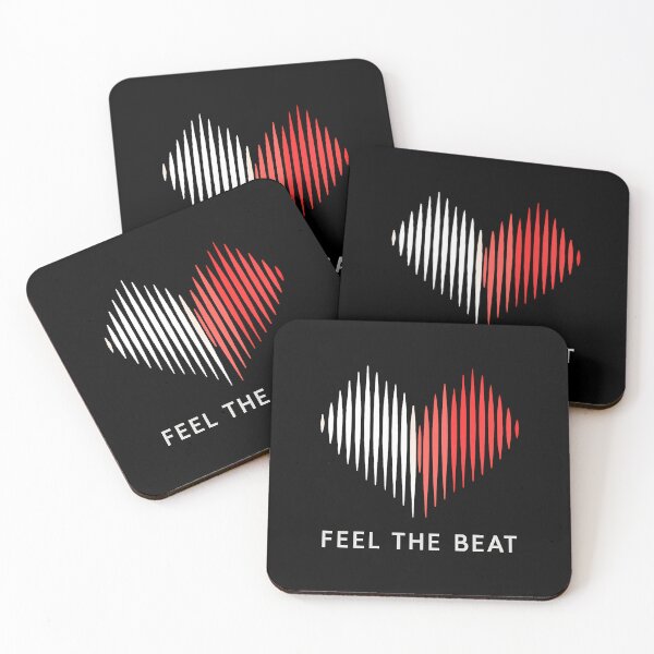 Item preview, Feel The Beat – Heart Sound Wave Music Design designed and sold by mostanesta.
