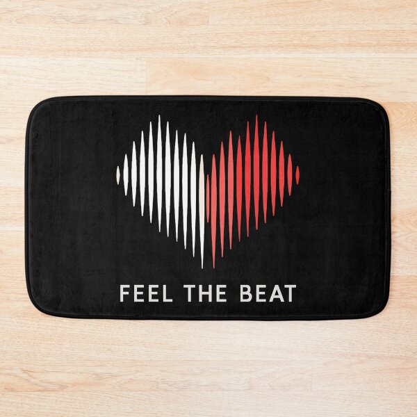 Item preview, Feel The Beat – Heart Sound Wave Music Design designed and sold by mostanesta.