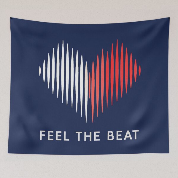 Item preview, Feel The Beat – Heart Sound Wave Music Design designed and sold by mostanesta.