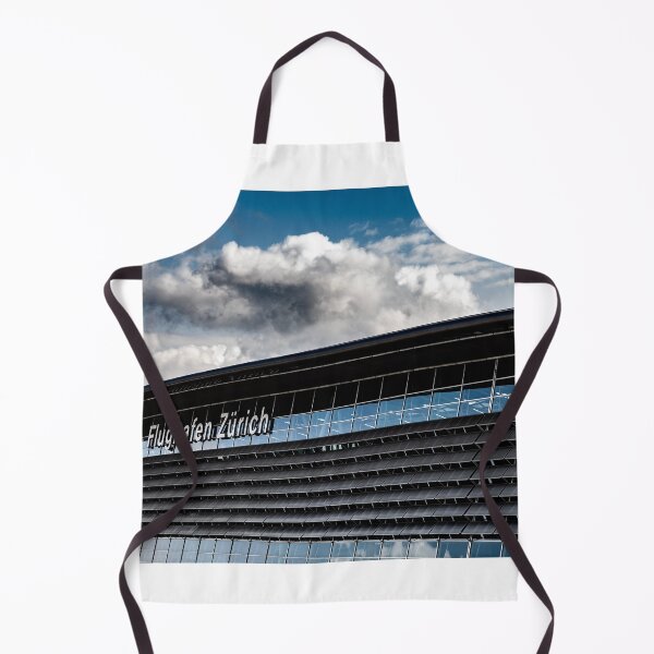 Item preview, Zurich Airport and Building on Airfield in a Sunny Summer Day with Blue Sky and Clouds designed and sold by Mats Silvan.