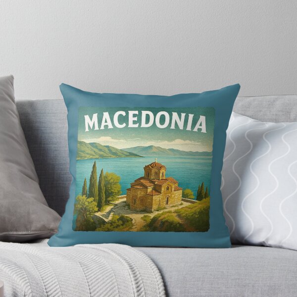 Item preview, Macedonia - Lake Ohrid & Kaneo Church designed and sold by Myra365Art.