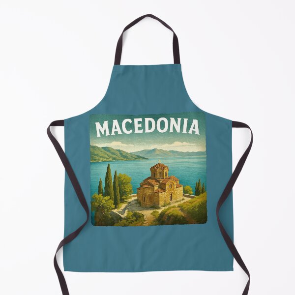 Item preview, Macedonia - Lake Ohrid & Kaneo Church designed and sold by Myra365Art.