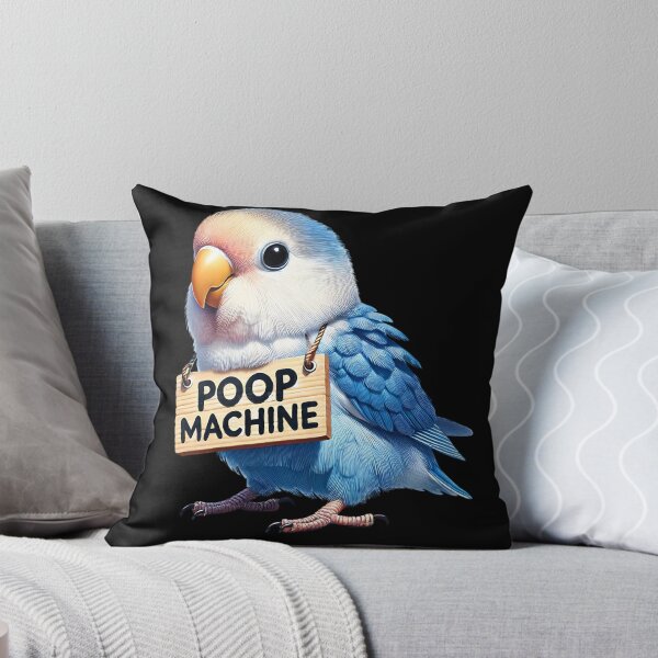 Item preview, Funny Poop Machine Blue Peach Faced Lovebird Parrot Lover Birding Meme designed and sold by Kimberley King Art  King Art.