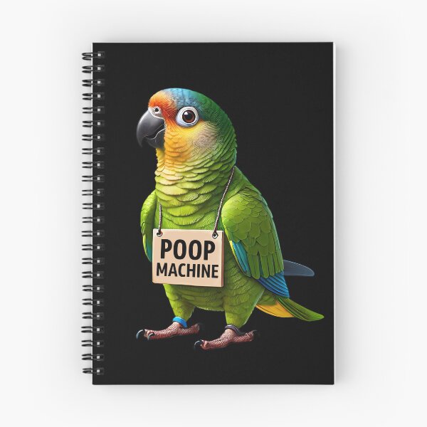 Item preview, Funny Poop Machine Peach Fronted Conure Parrot Lover Birding Meme designed and sold by Kimberley King Art  King Art.