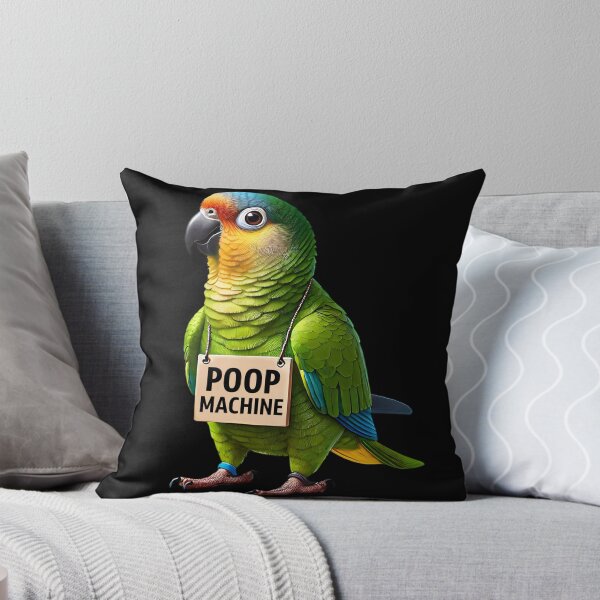 Item preview, Funny Poop Machine Peach Fronted Conure Parrot Lover Birding Meme designed and sold by Kimberley King Art  King Art.