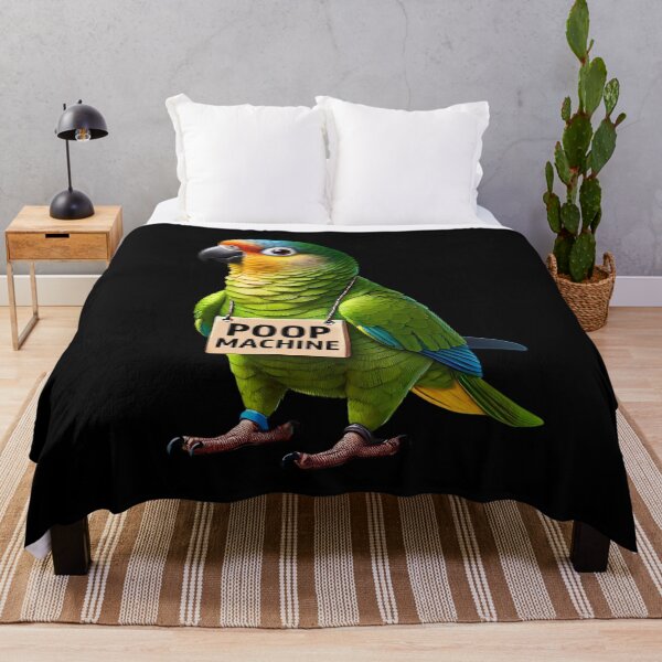 Item preview, Funny Poop Machine Peach Fronted Conure Parrot Lover Birding Meme designed and sold by Kimberley King Art  King Art.