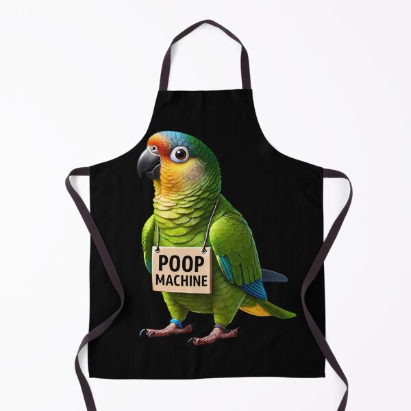 Item preview, Funny Poop Machine Peach Fronted Conure Parrot Lover Birding Meme designed and sold by Kimberley King Art King Art.