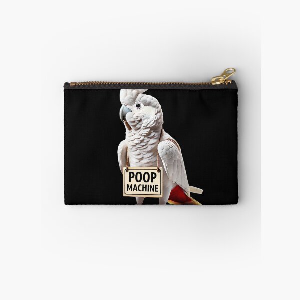 Item preview, Funny Poop Machine Red-vented Cockatoo Parrot Lover Birding Meme designed and sold by Kimberley King Art  King Art.