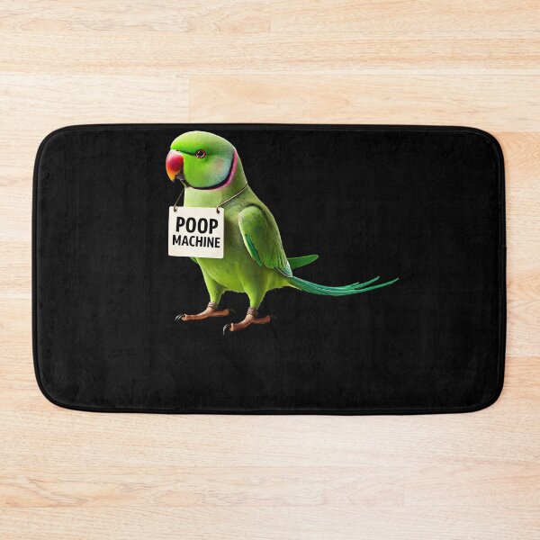 Item preview, Funny Poop Machine Ringneck Parakeet Parrot Lover Birding Meme designed and sold by Kimberley King Art  King Art.