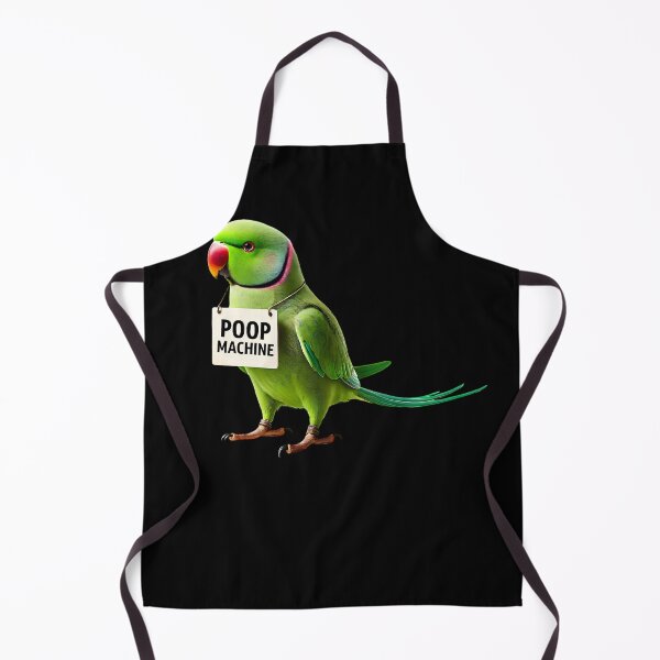 Item preview, Funny Poop Machine Ringneck Parakeet Parrot Lover Birding Meme designed and sold by Kimberley King Art King Art.