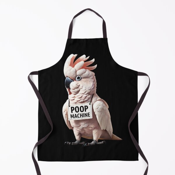 Item preview, Funny Poop Machine Salmon-Crested Cockatoo Parrot Lover Birding Meme designed and sold by Kimberley King Art King Art.