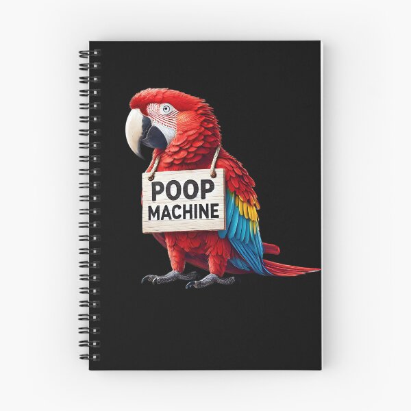 Item preview, Funny Poop Machine Scarlet Macaw Parrot Lover Birding Meme designed and sold by Kimberley King Art  King Art.