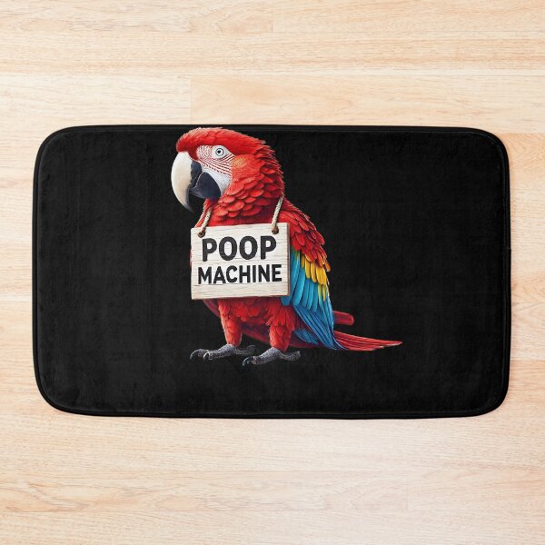 Item preview, Funny Poop Machine Scarlet Macaw Parrot Lover Birding Meme designed and sold by Kimberley King Art  King Art.