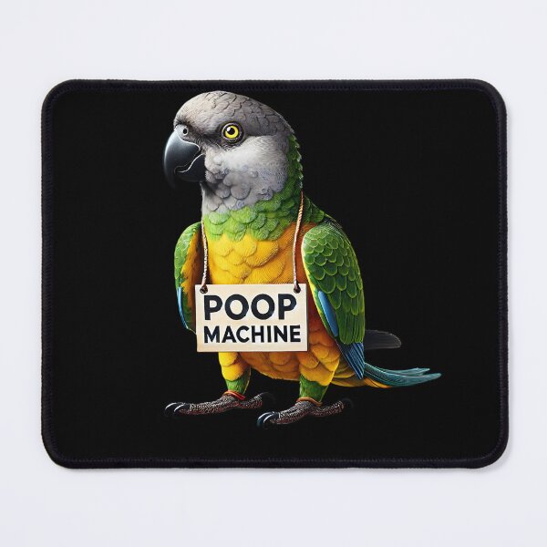Item preview, Funny Poop Machine Senegal Parrot Lover Birding Meme designed and sold by Kimberley King Art  King Art.