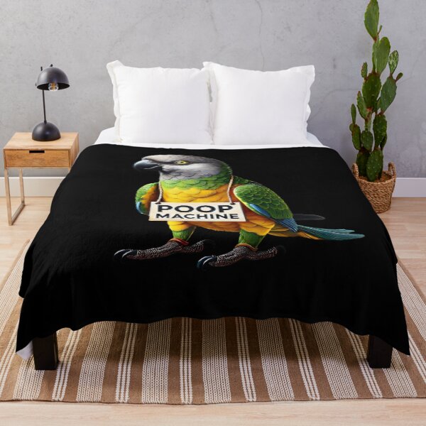 Item preview, Funny Poop Machine Senegal Parrot Lover Birding Meme designed and sold by Kimberley King Art King Art.