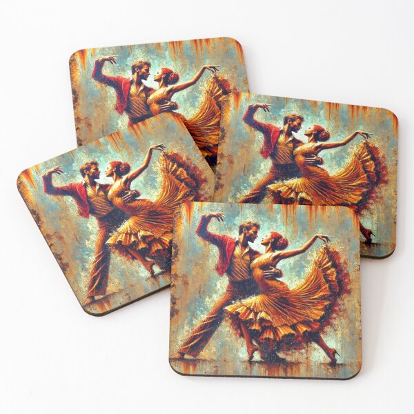 Item preview, Fiery Latin Dance Passionate Dancers designed and sold by ReachForArt.