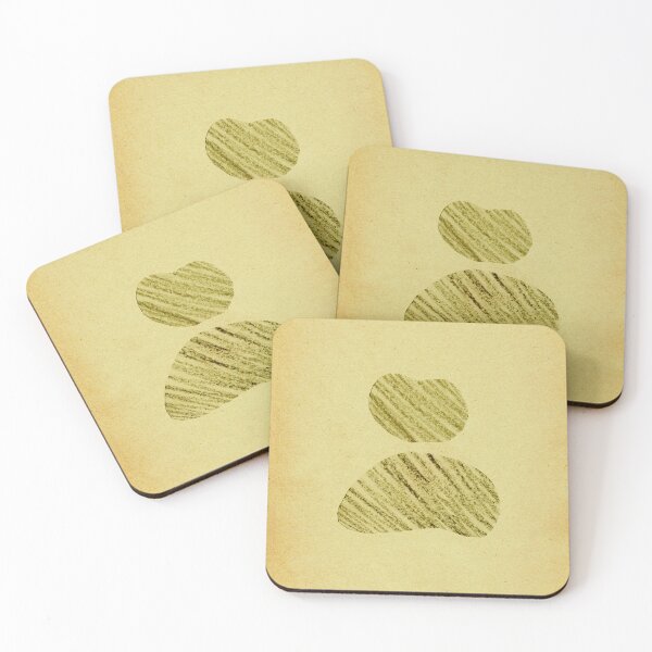 Item preview, Vintage greenish paper and abstract shapes designed and sold by WhalesWay.