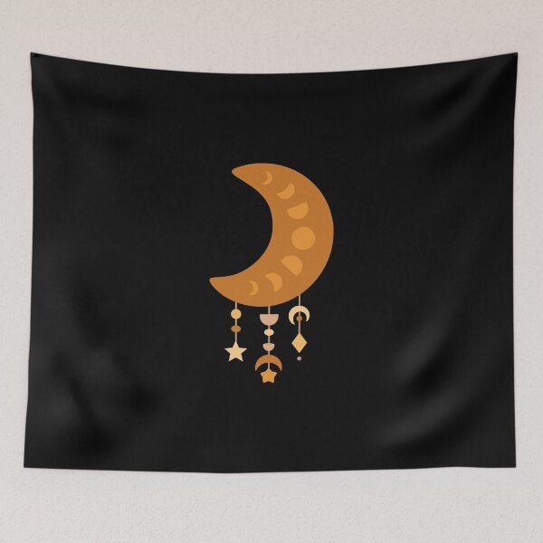 Item preview, Boho Crescent Moon - Lunar Phases designed and sold by Julza Art.