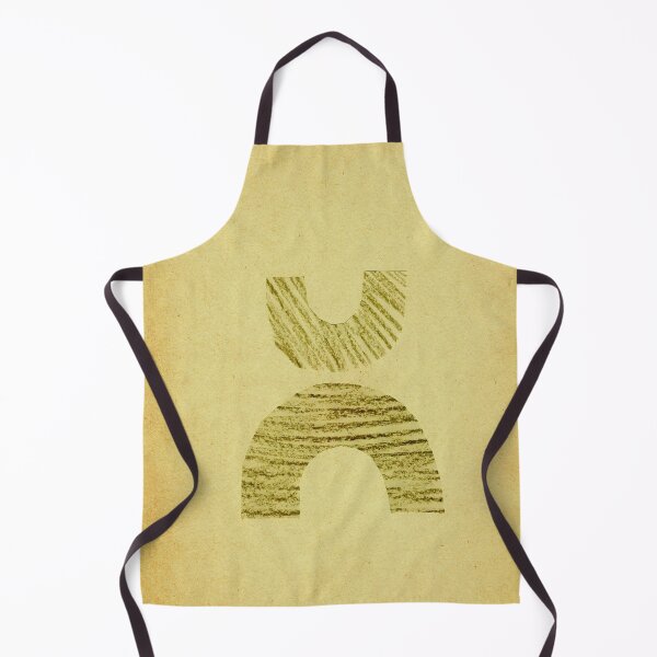 Item preview, Abstract greenish balancing shapes on vintage paper designed and sold by WhalesWay.