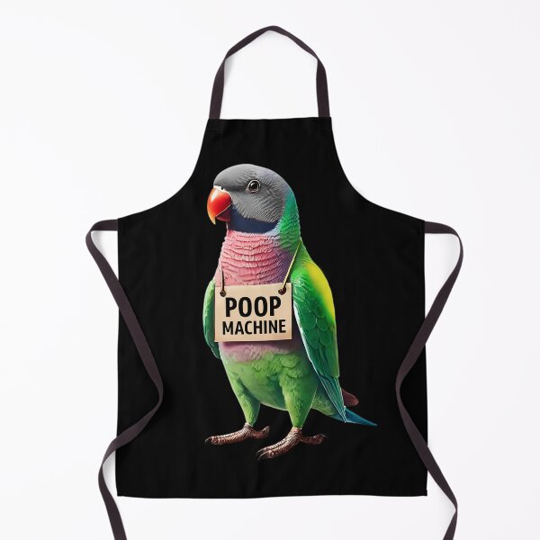 Item preview, Funny Poop Machine Red-breasted Parakeet Parrot Lover Birding Meme designed and sold by Kimberley King Art King Art.