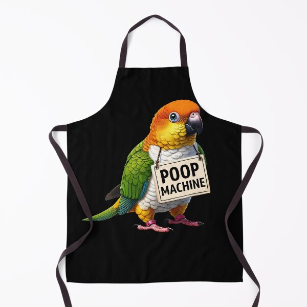 Item preview, Funny Poop Machine White Bellied Caique Parrot Lover Birding Meme designed and sold by Kimberley King Art  King Art.