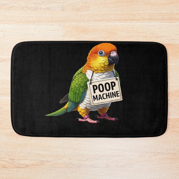 Item preview, Funny Poop Machine White Bellied Caique Parrot Lover Birding Meme designed and sold by Kimberley King Art  King Art.