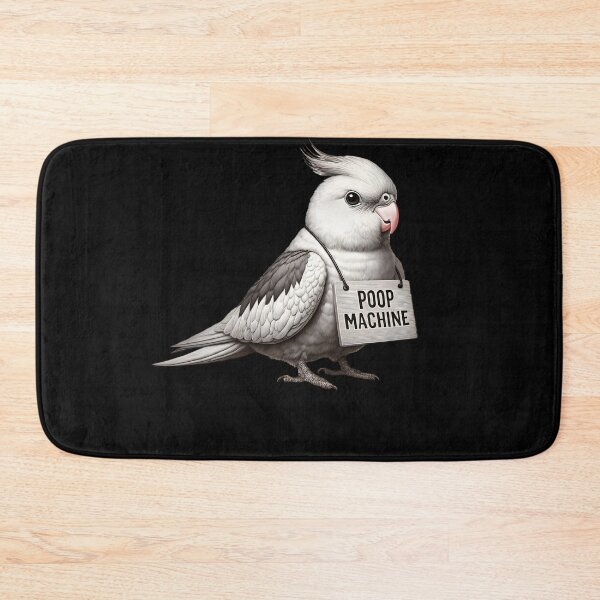 Item preview, Funny Poop Machine White Faced Cockatiel Parrot Lover Birding Meme designed and sold by Kimberley King Art  King Art.