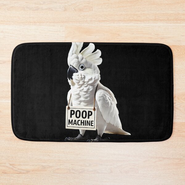 Item preview, Funny Poop Machine White Umbrella Cockatoo Parrot Lover Birding Meme designed and sold by Kimberley King Art  King Art.