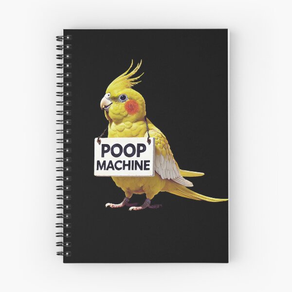 Item preview, Funny Poop Machine Yellow Cockatiel Parrot Lover Birding Meme designed and sold by Kimberley King Art  King Art.