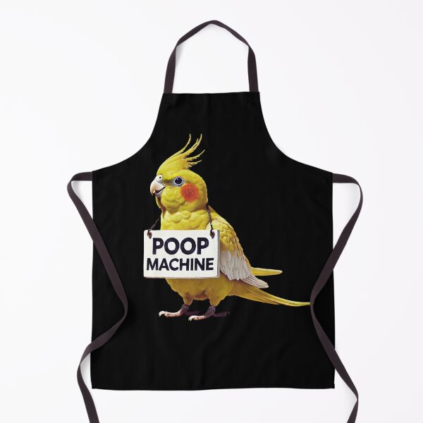 Item preview, Funny Poop Machine Yellow Cockatiel Parrot Lover Birding Meme designed and sold by Kimberley King Art King Art.