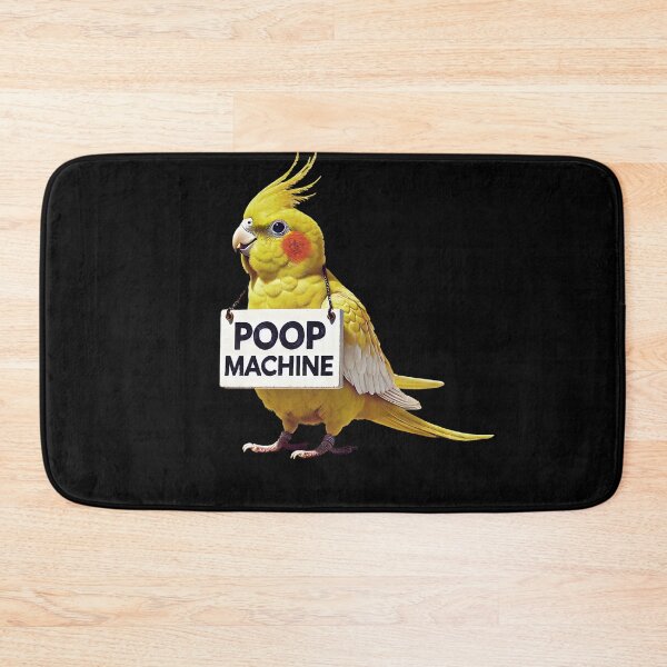 Item preview, Funny Poop Machine Yellow Cockatiel Parrot Lover Birding Meme designed and sold by Kimberley King Art  King Art.
