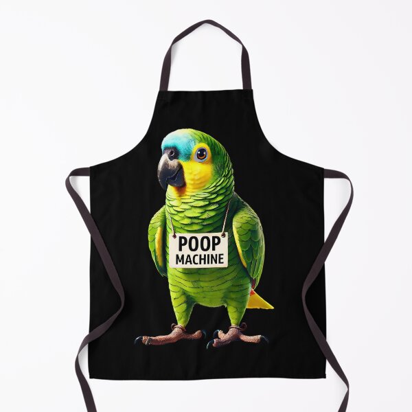 Item preview, Funny Poop Machine Yellow Naped Parrot Lover Birding Meme designed and sold by Kimberley King Art King Art.
