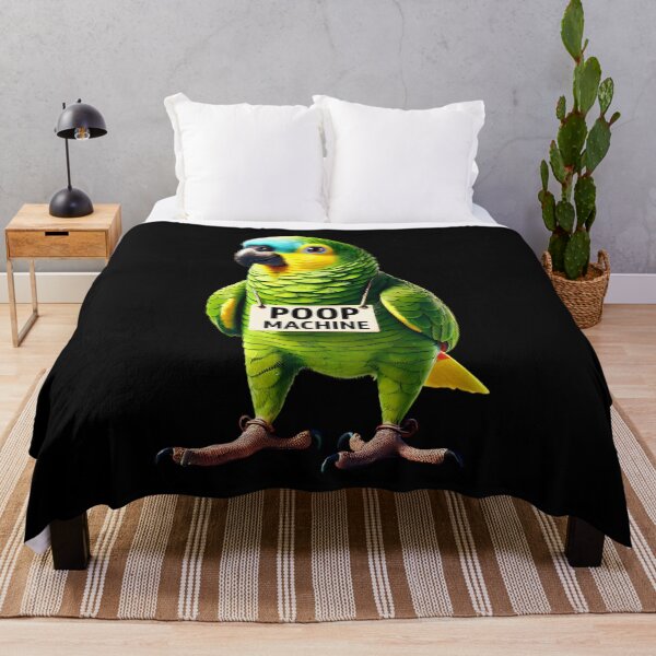 Item preview, Funny Poop Machine Yellow Naped Parrot Lover Birding Meme designed and sold by Kimberley King Art  King Art.