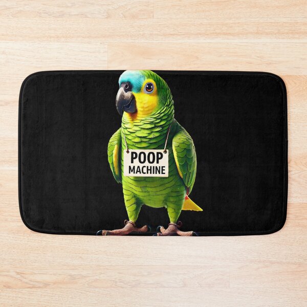 Item preview, Funny Poop Machine Yellow Naped Parrot Lover Birding Meme designed and sold by Kimberley King Art  King Art.
