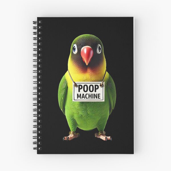 Item preview, Funny Poop Machine Yellow-Collared Lovebird Parrot Lover Birding Meme designed and sold by Kimberley King Art  King Art.