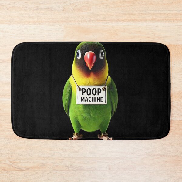 Item preview, Funny Poop Machine Yellow-Collared Lovebird Parrot Lover Birding Meme designed and sold by Kimberley King Art  King Art.