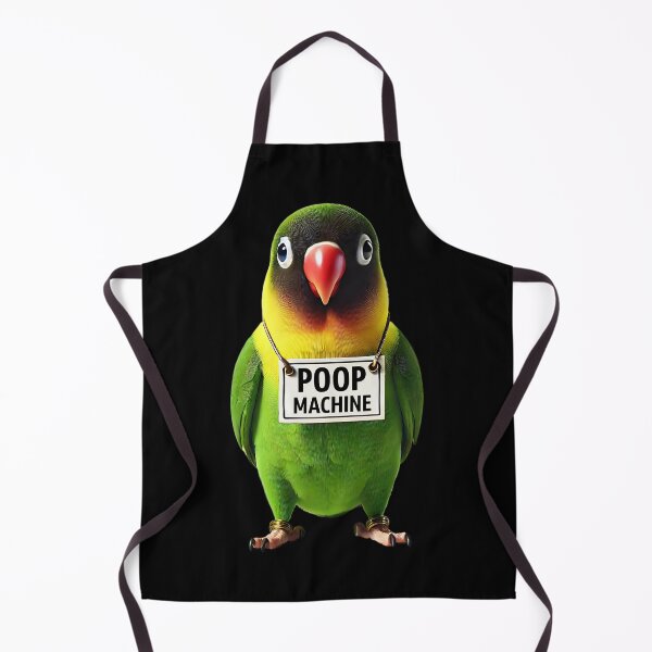 Item preview, Funny Poop Machine Yellow-Collared Lovebird Parrot Lover Birding Meme designed and sold by Kimberley King Art King Art.