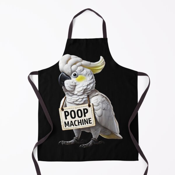 Item preview, Funny Poop Machine Yellow-crested Cockatoo Parrot Lover Birding Meme designed and sold by Kimberley King Art King Art.