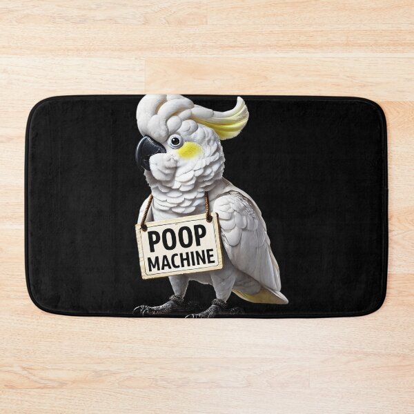 Item preview, Funny Poop Machine Yellow-crested Cockatoo Parrot Lover Birding Meme designed and sold by Kimberley King Art  King Art.