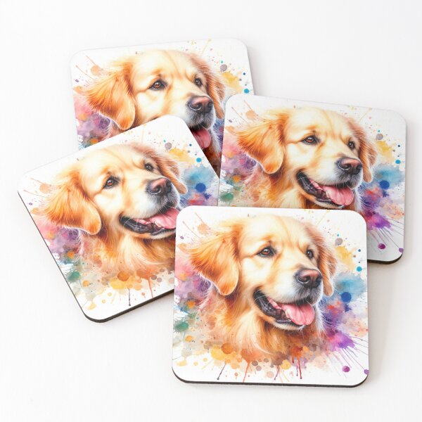 Item preview, Golden Retriever Watercolor Portrait designed and sold by paulrommer.