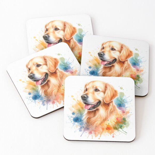 Item preview, Golden Retriever Watercolor Portrait designed and sold by paulrommer.