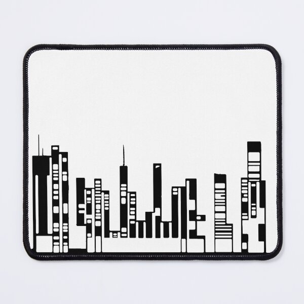 Item preview, Paysage Urbain 8 (simple, noir et blanc, minimaliste) designed and sold by EBFCDesigns.